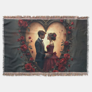 Timeless Love –Victorian Gothic Wedding Collection Throw Blanket