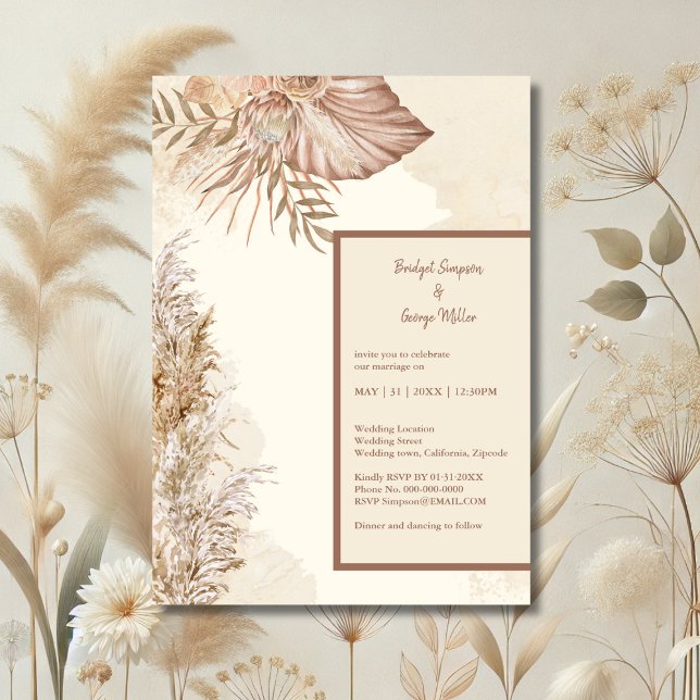 Timeless Minimal Wedding Style Invitation (Creator Uploaded)