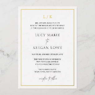 Timeless Monogram Elegant Wedding