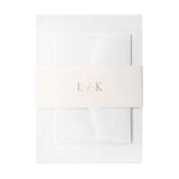 Timeless Monogram Ivory and Gold Elegant Wedding