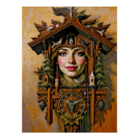 “Timeless Muse” – A Cuckoo Clock Portrait