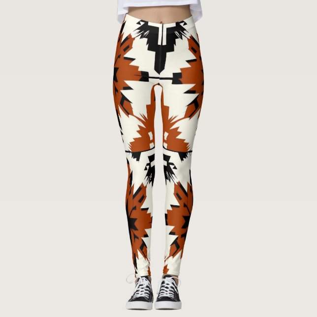 Timeless Navajo Geometrics Leggings (Front)
