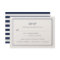 Timeless Navy and White RSVP Card w/ Meal Choice