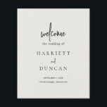 Timeless Neutral Beige Elegant Wedding Program<br><div class="desc">Classic and elegant wedding program featuring a simple layout with your first names in a large font along with accent words in a modern script over a neutral beige faux paper texture.  The clean and minimalist layout make this wedding program great for a traditional,  formal wedding.</div>