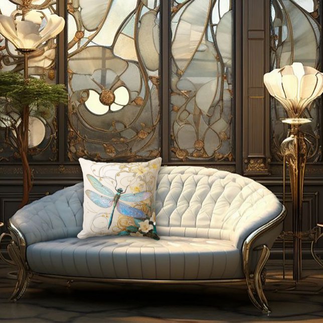 Timeless Nouveau Graceful Dragonfly Cushion (Creator Uploaded)