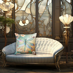 Timeless Nouveau Graceful Dragonfly Cushion