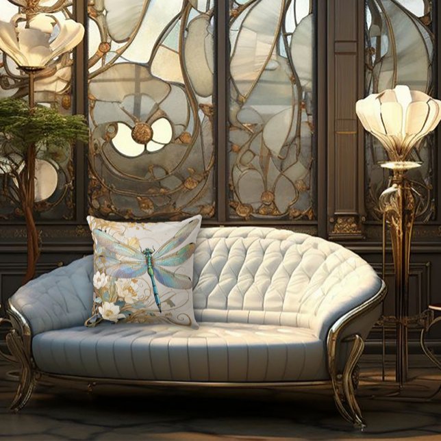 Timeless Nouveau Graceful Dragonfly Cushion (Creator Uploaded)