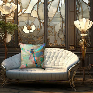 Timeless Nouveau Graceful Dragonfly Cushion