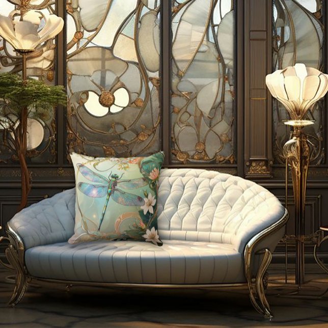 Timeless Nouveau Graceful Dragonfly Cushion (Creator Uploaded)