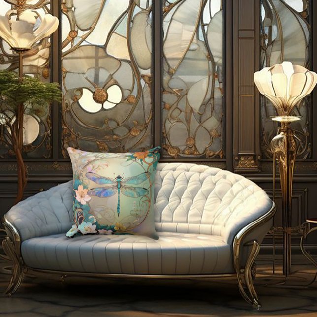 Timeless Nouveau Graceful Dragonfly Cushion (Creator Uploaded)