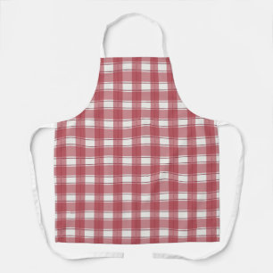 Timeless Plaid Red Apron