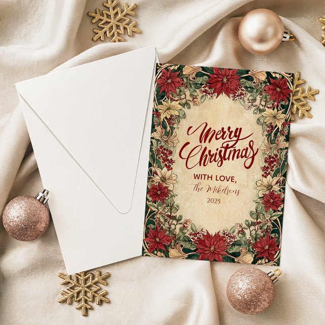 Timeless Poinsettia Holiday Card (Creator Uploaded)