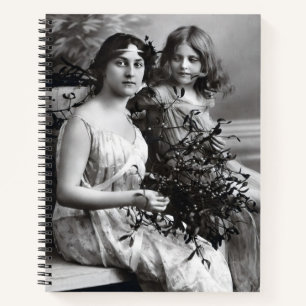 Timeless Portrait of Mother and Daughter Notebook