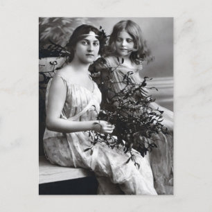 Timeless Portrait of Mother and Daughter  Postcard