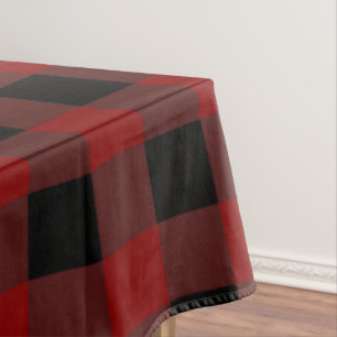 Timeless Red and black Tablecloth
