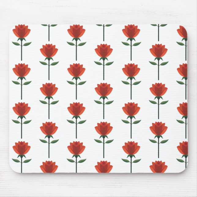 Timeless Red Rose Mouse Pad (Front)