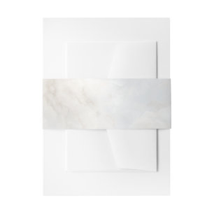 Timeless Refined Modern Luxury Marble Invitation Belly Band