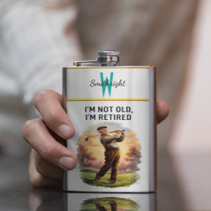 Timeless Retirement Hip Flask