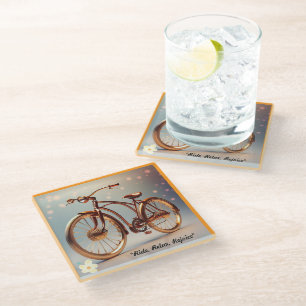 "Timeless Rides" Glass Coaster