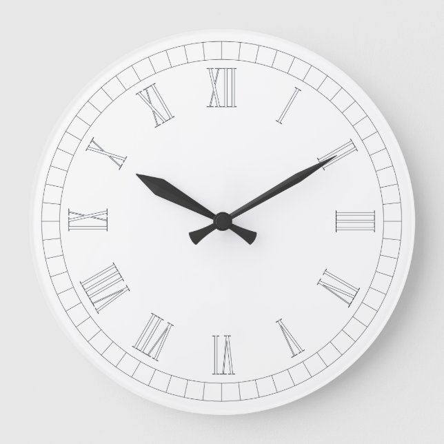 Timeless Roman Numeral Wall Clock (Front)