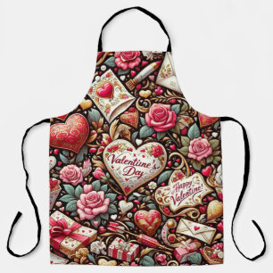 Timeless Romance: A Classic Valentine's Day Patter Apron