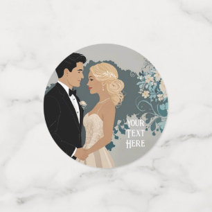 Timeless Romance: Watercolour Bride and Groom Art Confetti