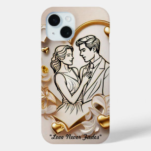 "Timeless Romantic Heart" iPhone 15 Case