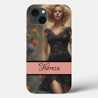 Timeless Romantic LBD Vintage-Style Elegance iPhone 13 Case