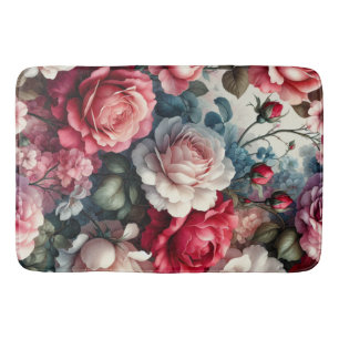 Timeless Rose Floral Charm Bath Mat