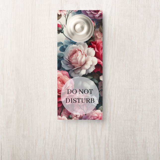 Timeless Rose Floral Charm Door Hanger (On Knob)