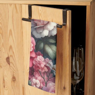 Timeless Rose Floral Charm Tea Towel