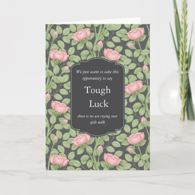Timeless Roses Creative Personalised Grey Card (Front)
