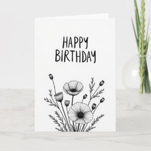 Timeless Script Birthday Card