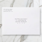 Timeless Serif Addressed Envelopes