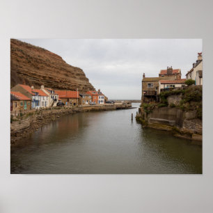 Timeless Staithes: Where the Beck Meets the Sea Poster