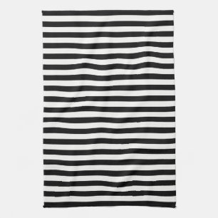 Timeless Stripes Black & White Tea Towel