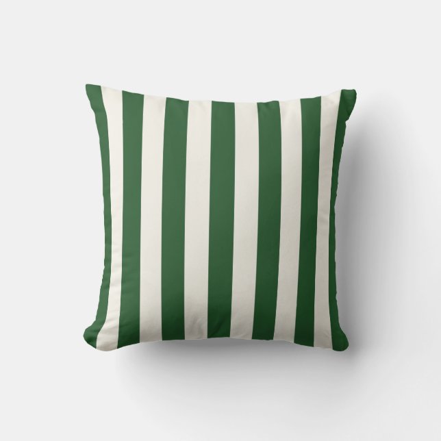 Timeless Stripes Green Cushion (Front)