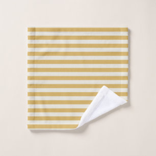 Timeless Stripes Yellow Mustard Wash Cloth