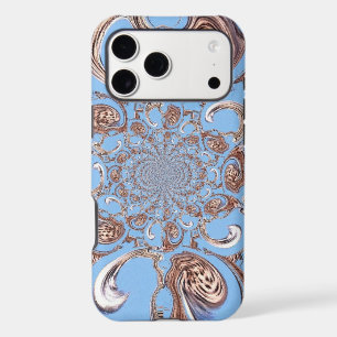 Timeless Symmetry   Vintage Blue & Brown Kaleida