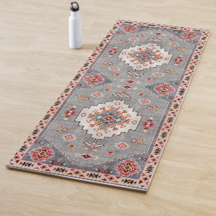 Timeless Threads: Heritage Boho Moroccan Geometry Yoga Mat