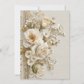 Timeless Together | Vintage Lace Invitation