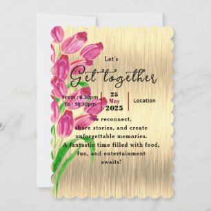 Timeless Tulips Get-Together Invitation