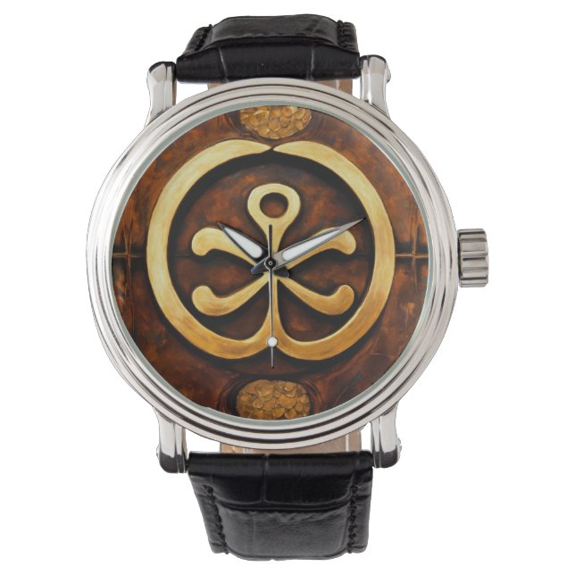 "Timeless Unity: The Israeli-Christian Symbol Engr Watch (Front)