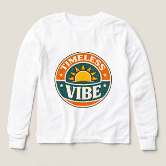 Timeless Vibe Vintage Retro Sunset Badge 70s Style