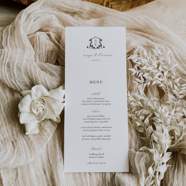 Timeless Vines Wedding Crest Menu and Thank You (Creator Uploaded)
