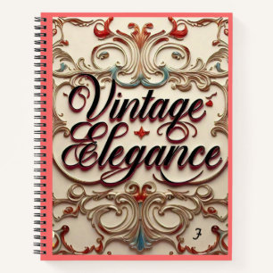 "Timeless Vintage Beauty" " Notebook