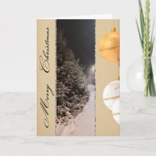 Timeless Vintage Christmas Wishes Holiday Card