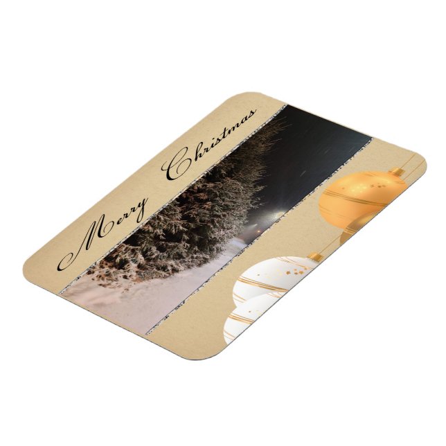 Timeless Vintage Christmas Wishes Magnet (Left Side)