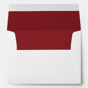 Timeless Wedding Red and White Envelopes