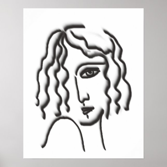 Timeless Woman Drawing Poster (Front)